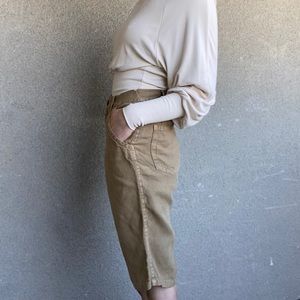 Miu Miu linen Bermuda shorts